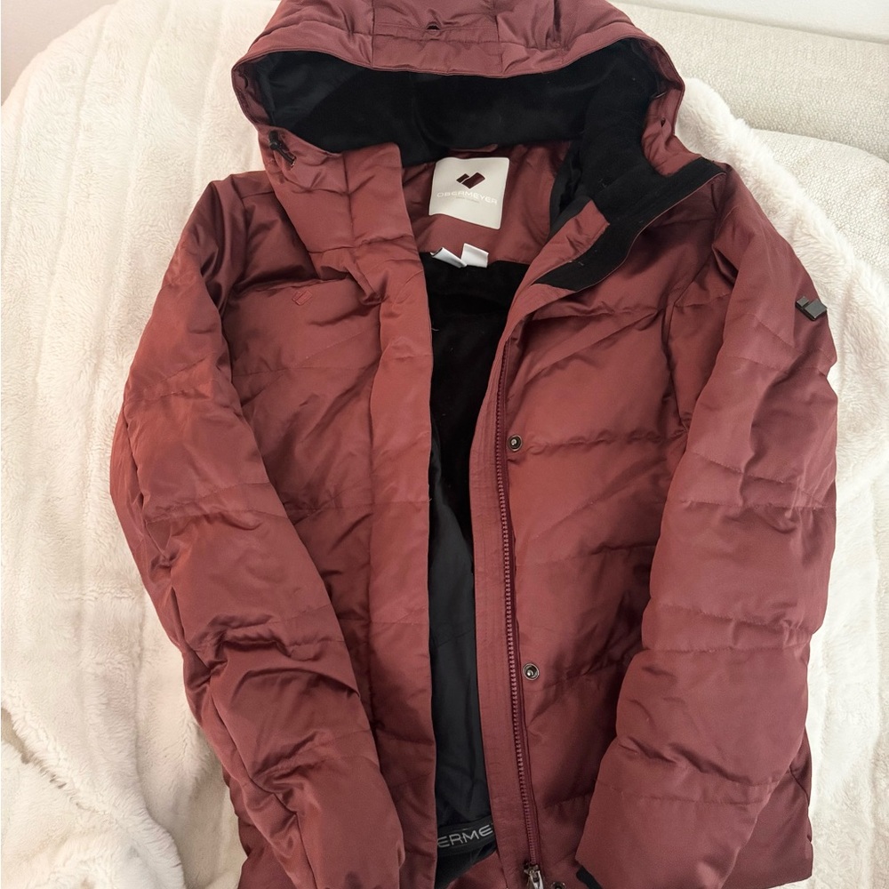 Obermeyer Copper Red Puffer Jacket